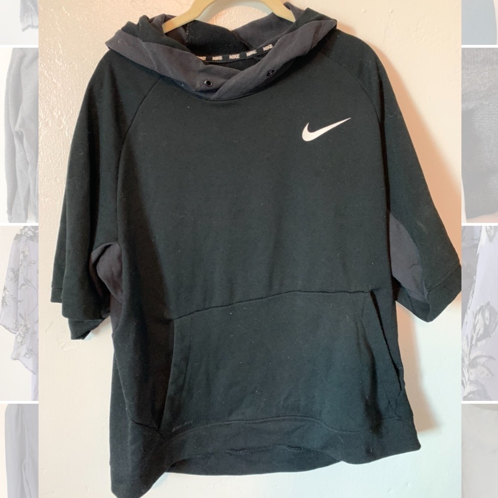 Nike dri-fit short sleeve hoodie